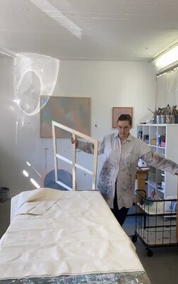 Katinka Dermietzel in the Studio