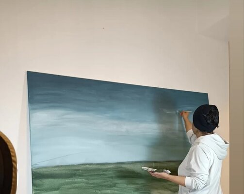 Gulschan Rokzad in the Studio