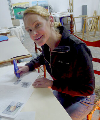 Cynthia Grow in the Studio: Cynthia Grow  in the studio - Barcelona