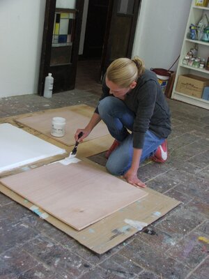 Cynthia Grow in the Studio: Cynthia Grow in the studio - Barcelona