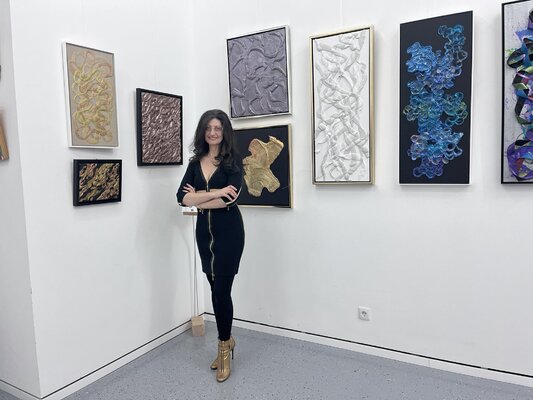 Cristina Adria in the Studio