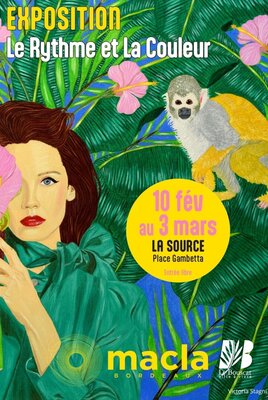 Victoria Stagni in the Studio: Affiche exposition "Le rythme et la couleur", La Source, Le Bouscat