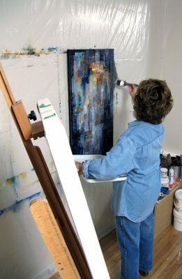 Renée De Gagné in the Studio