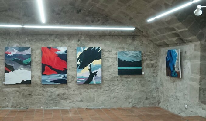 Klaus Feuchtinger in the Studio: Ausstellung im Kunst-Quartier Stuttgart-Leonberg  2020