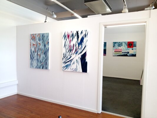 Klaus Feuchtinger in the Studio: Galerie Oberstr. 12 Darmstadt - Eberstadt