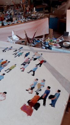Luciana Mathioudakis in the Studio: Pigments and wax