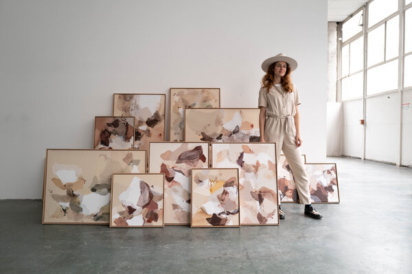 Julia A. Etedi in the Studio: Julia A. Etedi in her Parisian Studio