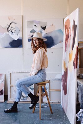 Julia A. Etedi in the Studio: Julia A. Etedi in her Parisian Studio