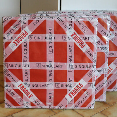 Kirstin Mccoy im Studio: Sold Art by Kirstin McCoy is professionally packaged