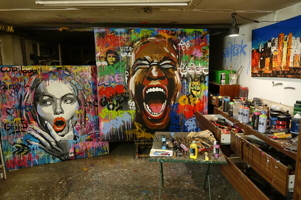 Wojtek Babski in the Studio