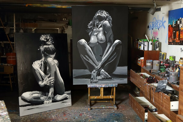 Wojtek Babski in the Studio