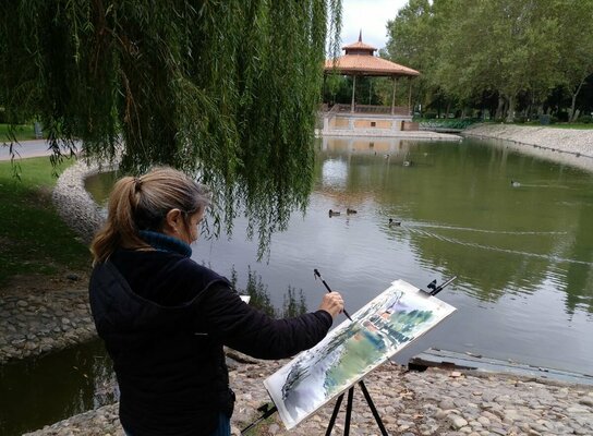 Marina Del Pozo in the Studio: Plein Air painting