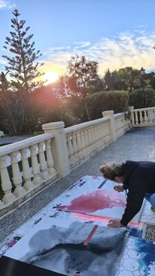 Gabriela Holcer in the Studio: ...my outdoor studio :)