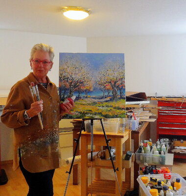Inelouise Mourick in the Studio: At work in my studio