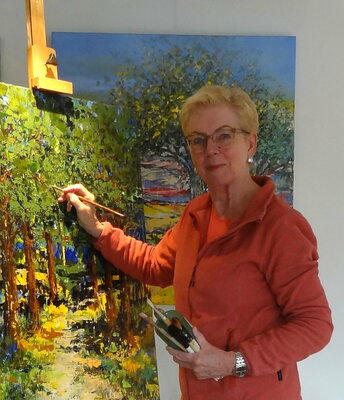 Inelouise Mourick in the Studio: At work in my studio