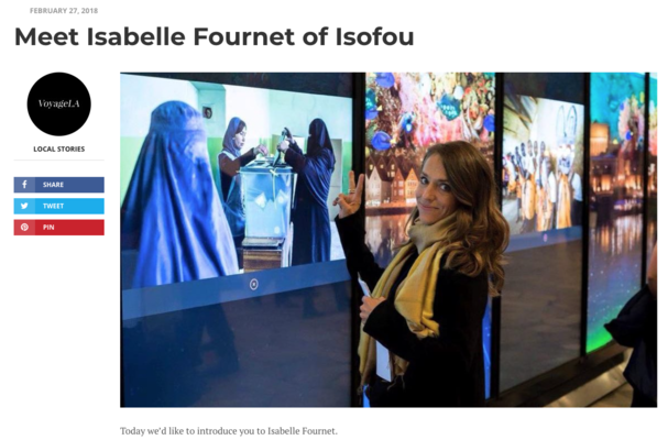 Isabelle Fournet in the Studio