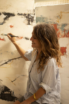 Isabelle Fournet in the Studio