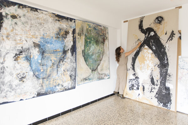 Isabelle Fournet in the Studio