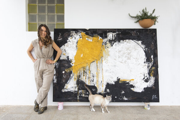 Isabelle Fournet in the Studio
