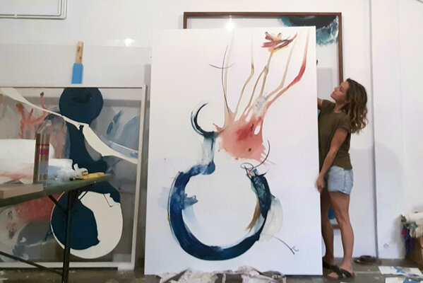 Isabelle Fournet in the Studio