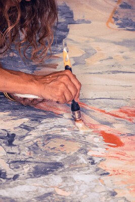 Isabelle Fournet in the Studio