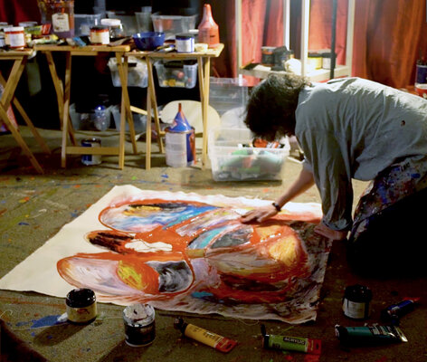 Nathalie Gribinski in the Studio: Studio picture