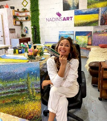 Nadiia Antoniuk in the Studio