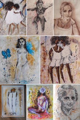 Christiane Guerry in the Studio: Portraits et Personnages