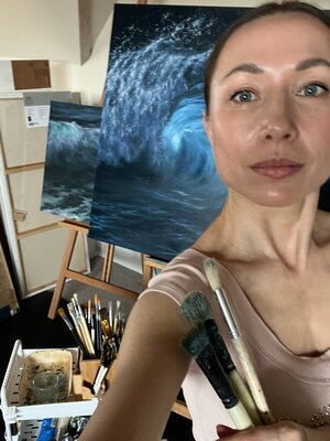 Alesia Yeremeyeva in the Studio