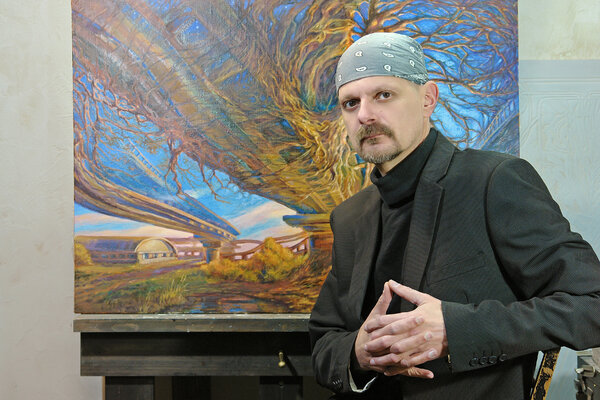 Andrii Zhukov in the Studio: By the painting in my studio