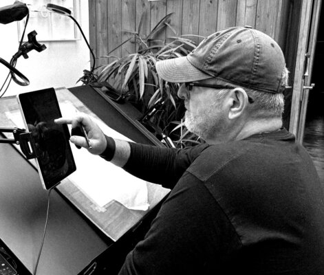 Adrian Darby in the Studio