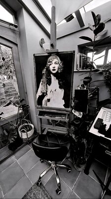 Adrian Darby in the Studio: Myrna Darby 1920s Flapper in studio