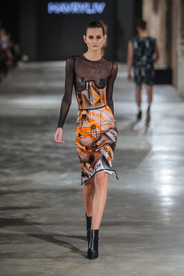 Maksym Skvortsov in the Studio: Collaboration with a fashion brand "Havryliv" with my prints on clothes (2019)  https://lvivfashionweek.com/designers/havryliv/havryliv-ss-2020
