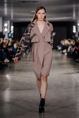 Maksym Skvortsov in the Studio: Collaboration with a fashion brand "Havryliv" with my prints on clothes (2018) https://lvivfashionweek.com/designers/havryliv/havryliv-ss-2019