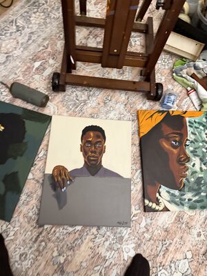 Emmanuel Akolo in the Studio