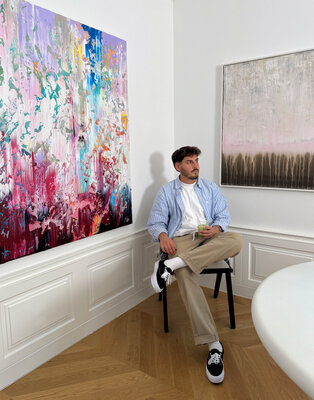 Sam Bergwein in the Studio