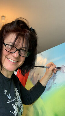 Claire Morand in the Studio