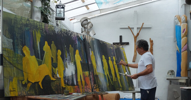 Nicola Quici in the Studio