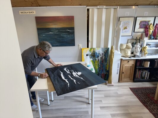 Nicola Quici in the Studio