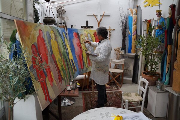 Nicola Quici in the Studio