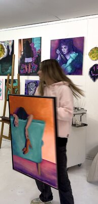 Lisa Müller in the Studio