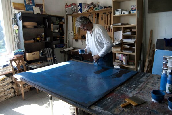 Denis De Mot in the Studio