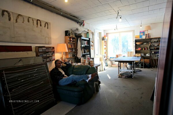 Denis De Mot in the Studio
