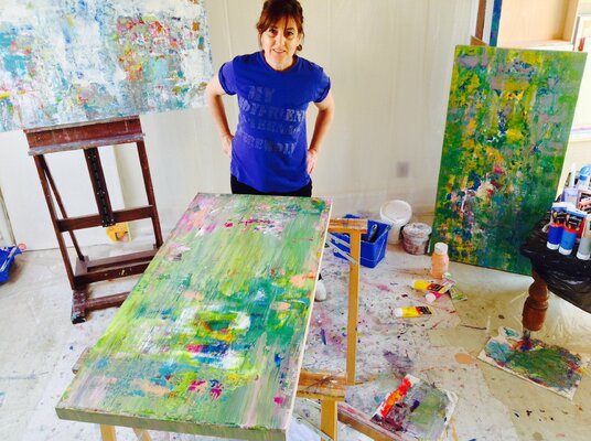Vania Bouwmeester Pentcheva in the Studio