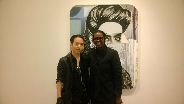 Michael Andrew Law Cheuk Yui in the Studio: Michael Andrew Law and Mickalene Thomas