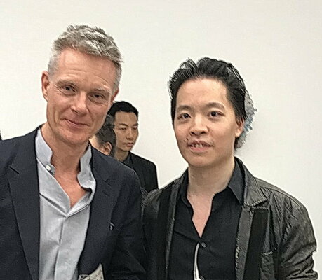 Michael Andrew Law Cheuk Yui in the Studio: Michael Andrew Law and Mr. Tim Marlow