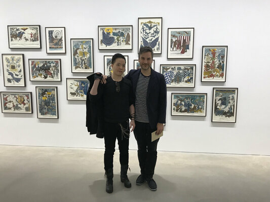 Michael Andrew Law Cheuk Yui in the Studio: Michael Andrew Law and Marcel Dzama