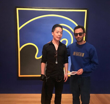 Michael Andrew Law Cheuk Yui in the Studio: Michael Andrew Law and Alex Israel