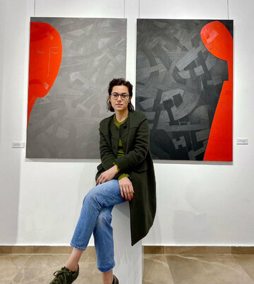 Tatiana Harizanova in the Studio