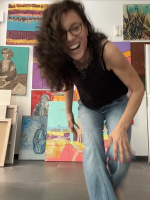 Tatiana Harizanova in the Studio